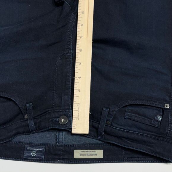 AG Adriano Goldschmied The Stevie Slim Straight Ankle Dark Blue Jeans Women 28R - Picture 10 of 10
